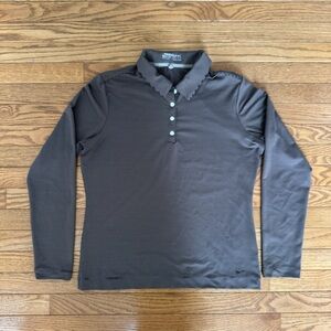Nike Golf Brown & White Striped Polo Shirt - Women’s